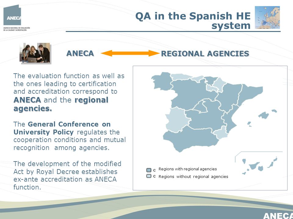 ANECA regional agencies.
