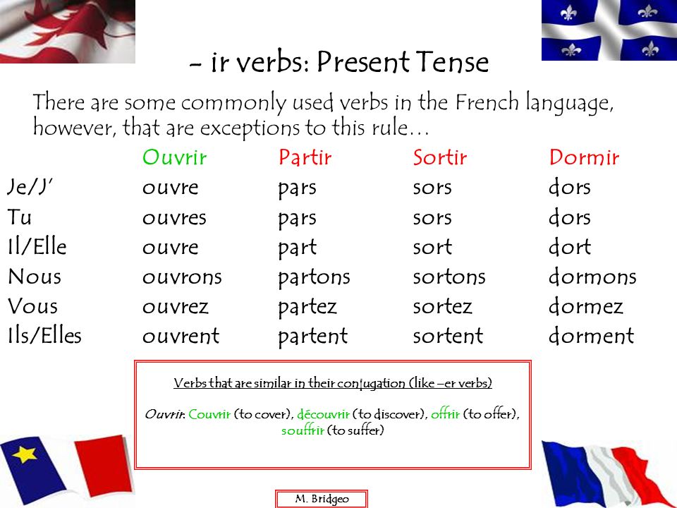 french ir verb worksheets