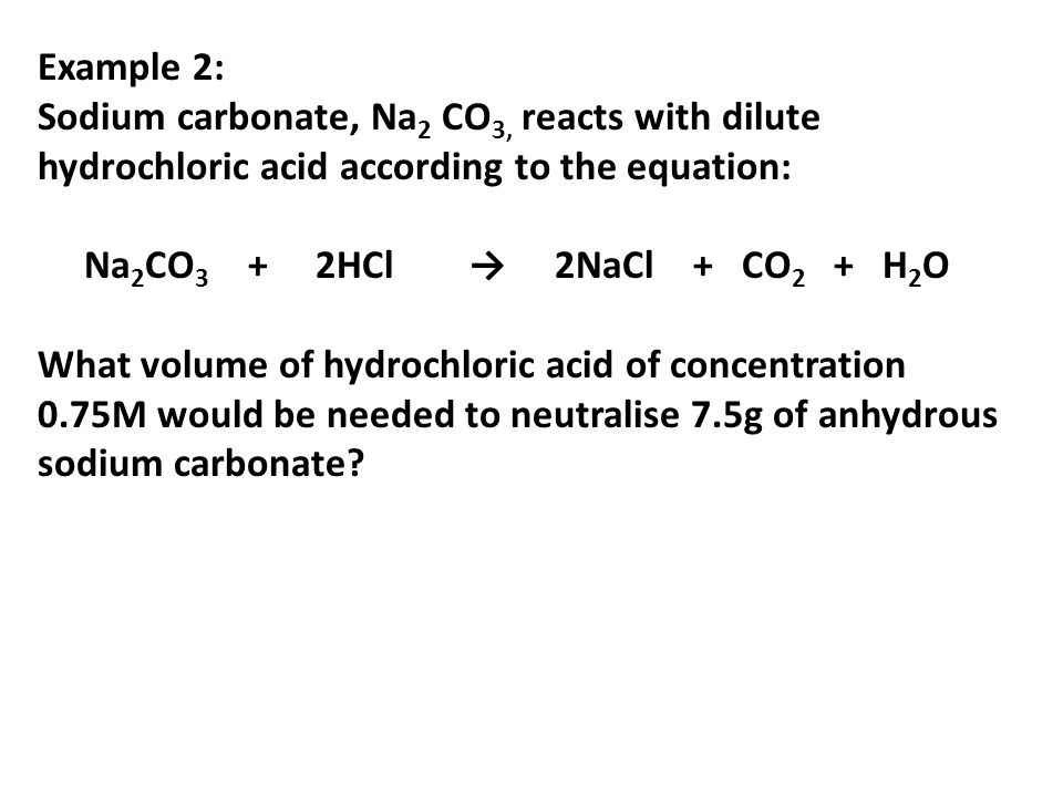 Sodium Carbonate And Hydrochloric Acid Equation Talkchannels Examples Of Dilute Acids Related Keywords Suggestions