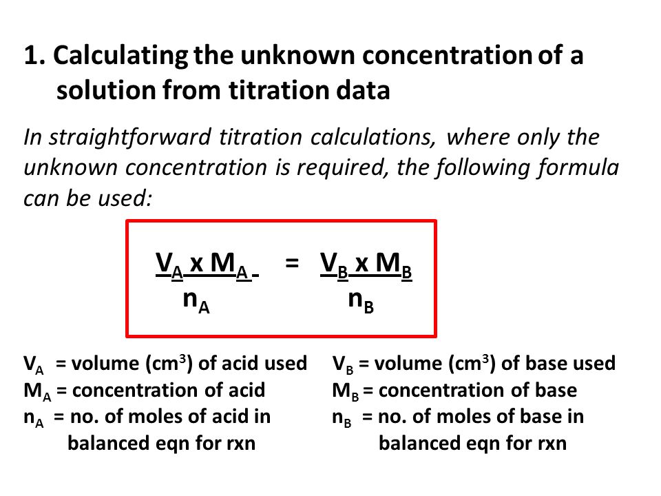 titration calculation