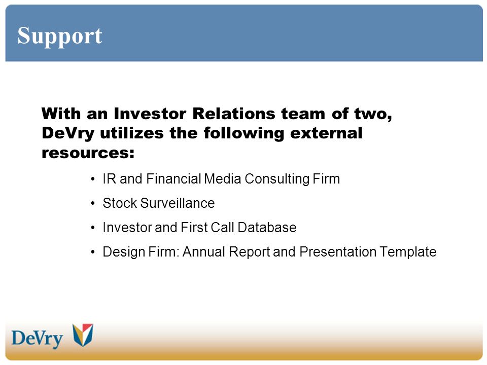 investor report template