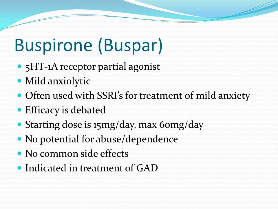 Buspar Information