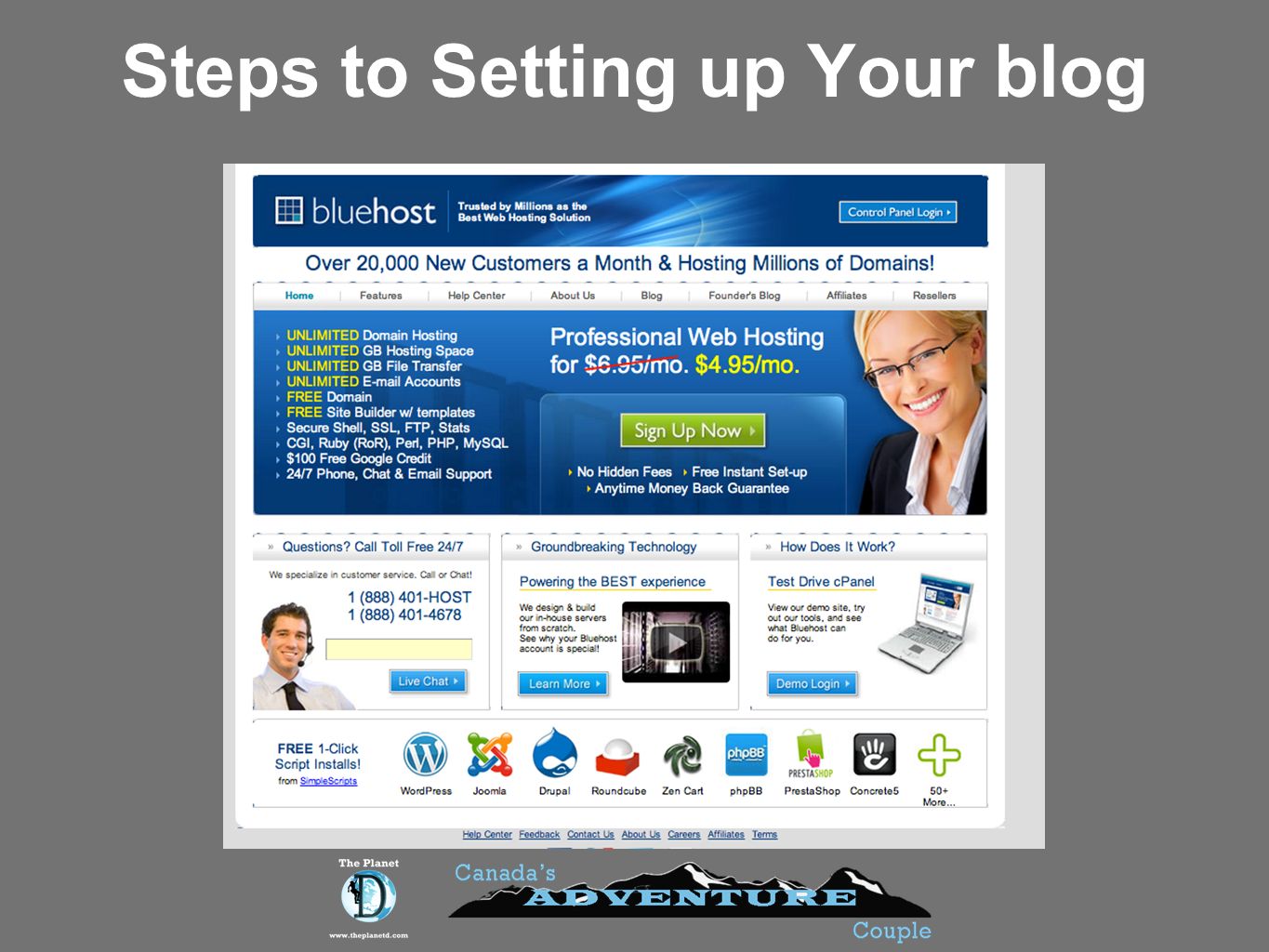 Steps to Setting up Your blog