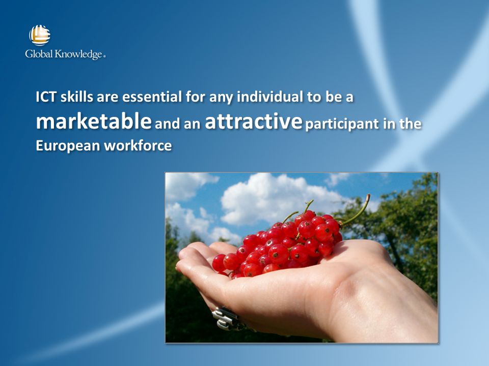 ICT skills are essential for any individual to be a marketable and an attractive participant in the European workforce