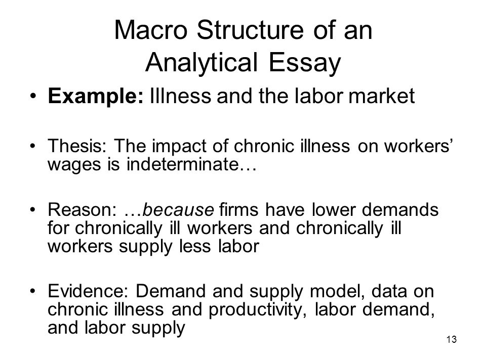 How to write a thesis for an analysis paper