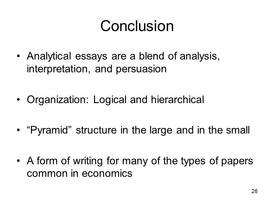 Analytical Essay Conclusion