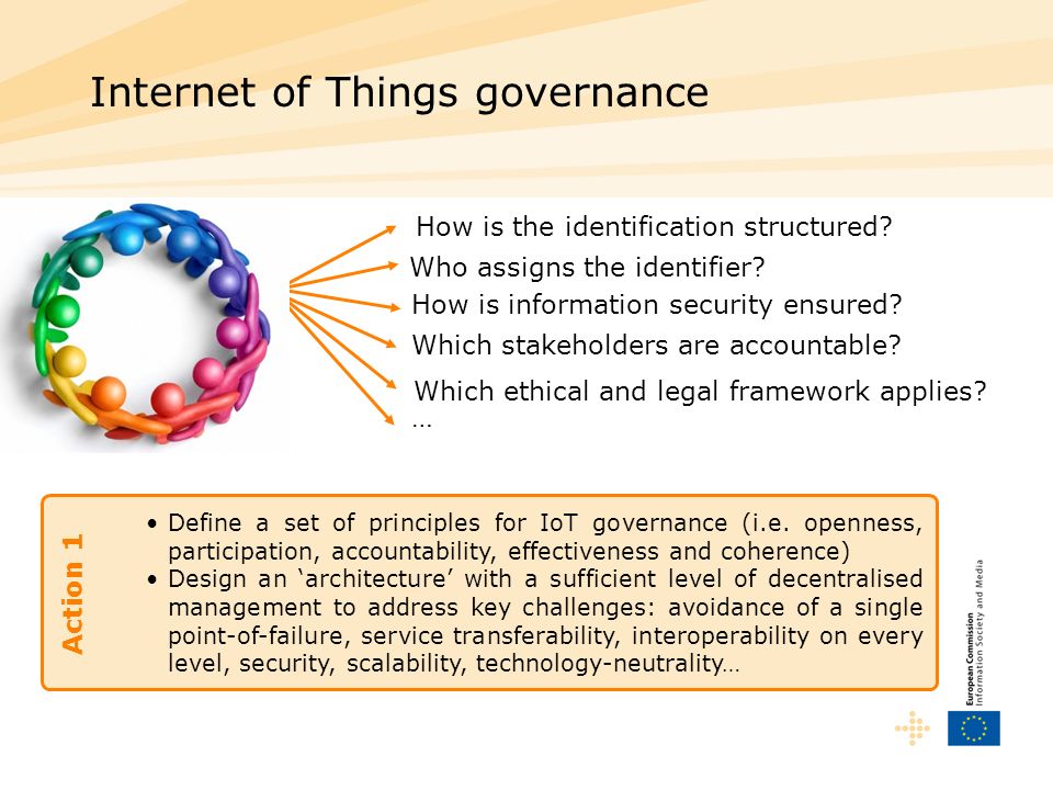 Define a set of principles for IoT governance (i.e.
