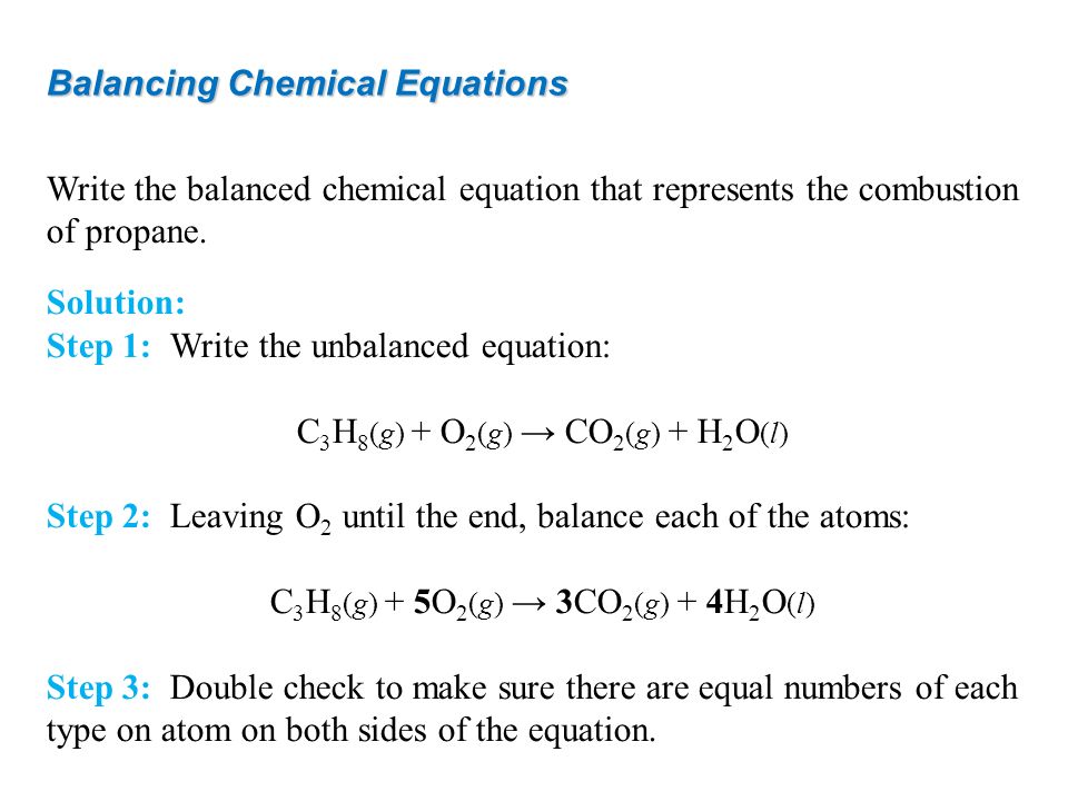 Balancing Chemical Equations Steps Talkchannels How To Balance Scientific Equations Talkchannels Image Led Chemical Step 1