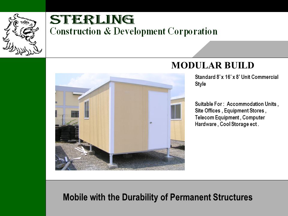 MODULAR BUILD Standard 8 x 16 x 8 Unit Commercial Style Suitable For : Accommodation Units, Site Offices, Equipment Stores, Telecom Equipment, Computer Hardware, Cool Storage ect.