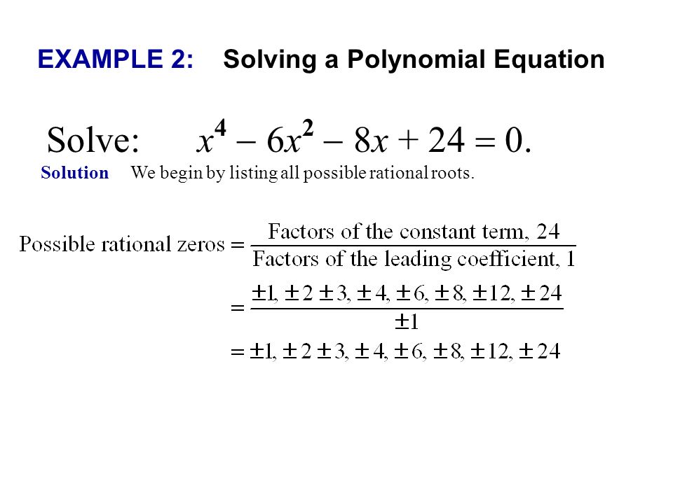Polynomial Root Characteristics Lessons Tes Teach Presentation Quot The Rational Zero Theorem