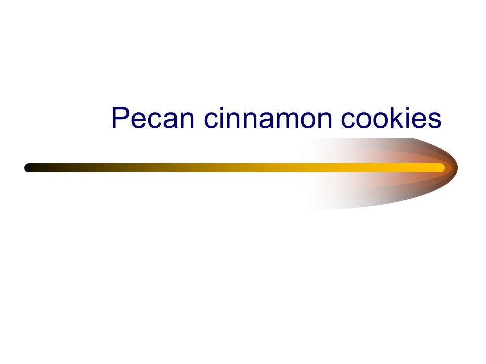 Pecan cinnamon cookies