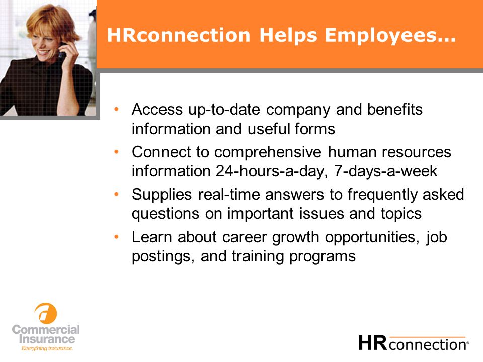 HRconnection Helps Employees...