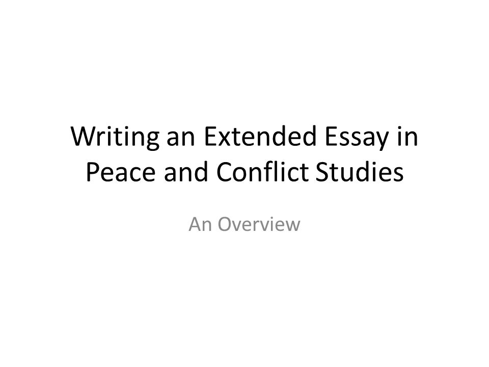 Extended essay title page