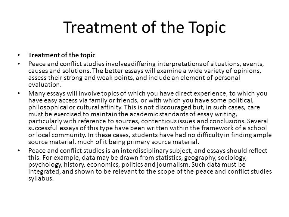 Conflict Management essays