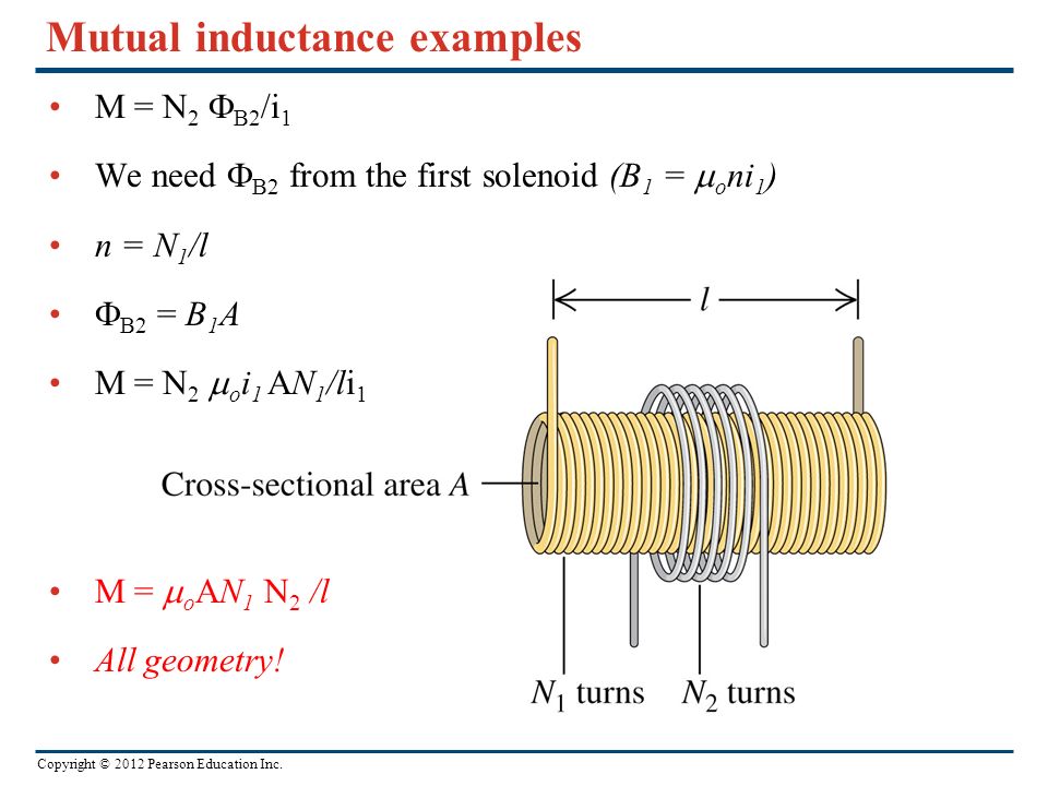 Solenoid Inductance Related Keywords Suggestions Inductance Examples M N 2 B2 I 1 We Need From The First Solenoid