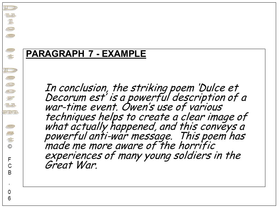 Academic Essays Samples Images In The Poem Dulce Et Decorum Est Essay Types Of Friends Essay also Inequality Essay Your Credit History Consumergov Dulce Et Decorum Est Essays Informative Essay Outline
