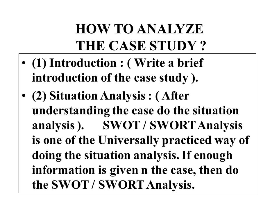 how to write a case study paper