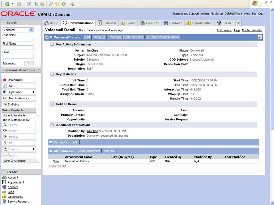 © 2008 Oracle Corporation – Proprietary and Confidential 29 Demo Tip: Example Screenshot