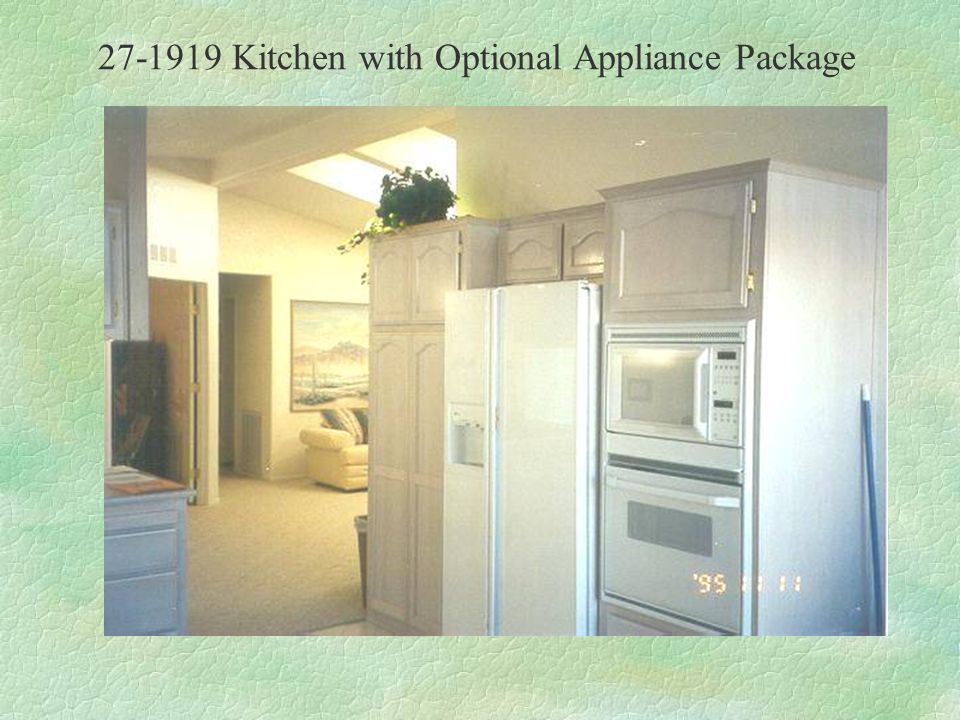 Kitchen with Optional Appliance Package