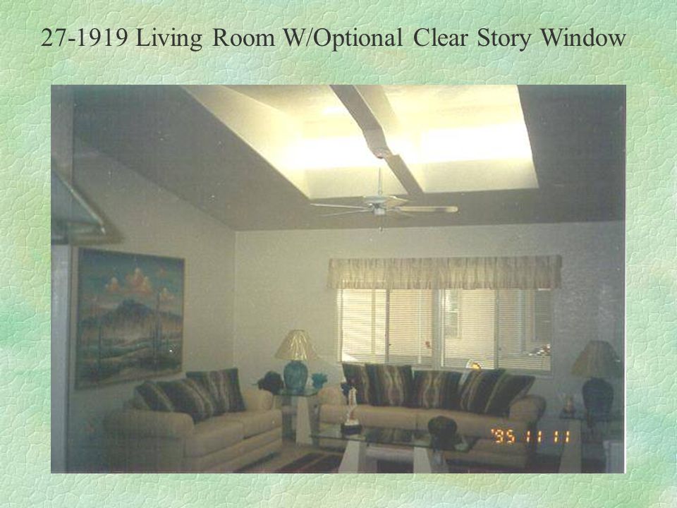 Living Room W/Optional Clear Story Window