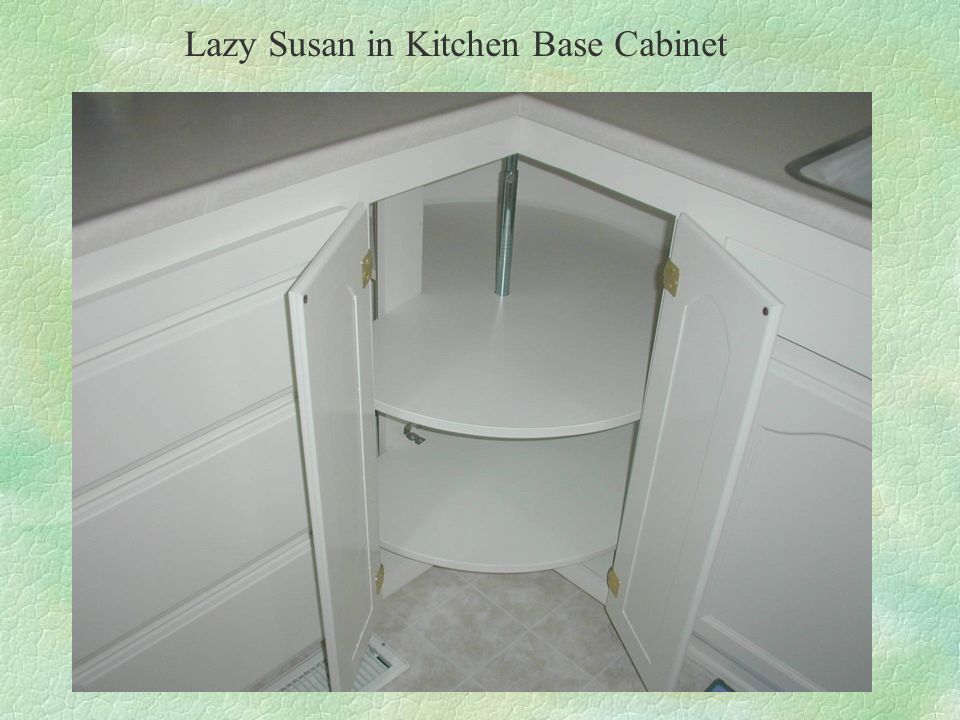 Lazy Susan in Kitchen Base Cabinet