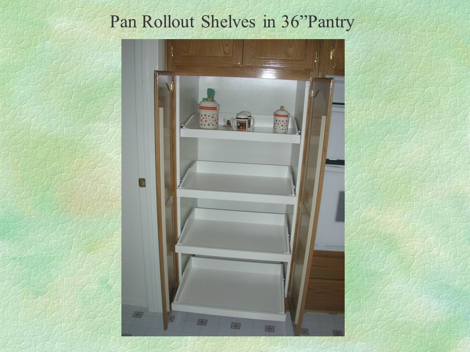 Pan Rollout Shelves in 36Pantry