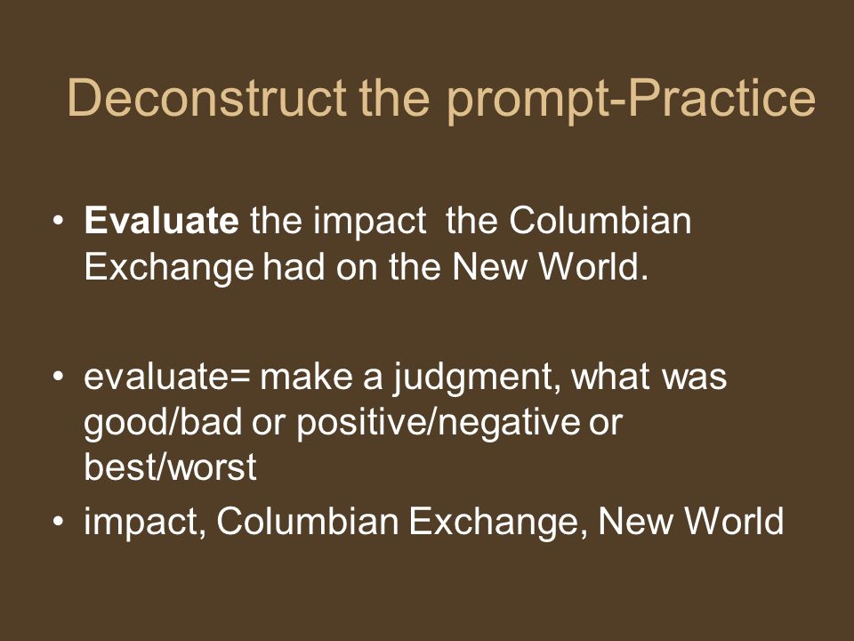 Advanced English Essay Negative Effects Of The Columbian Exchange Essay 1984 Essay Thesis also English Essay Websites Effects Of The Columbian Exchange Essay The Columbian Exchange The Importance Of Learning English Essay