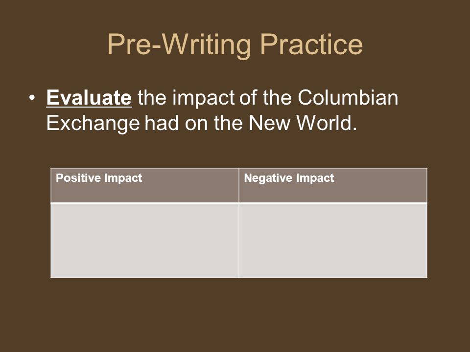 The Columbian Exchange Photo Essay