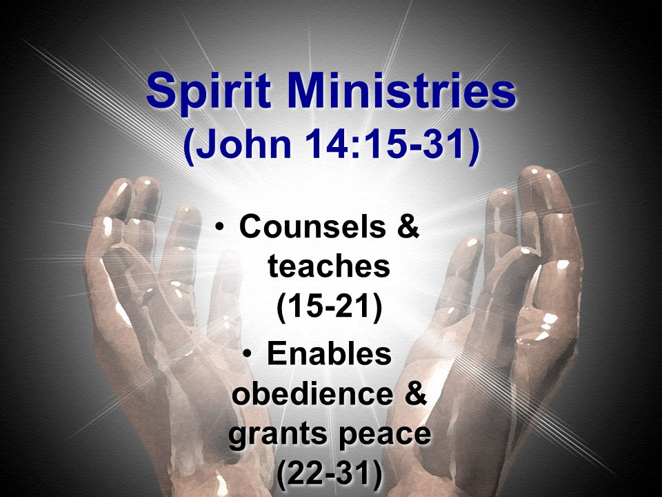 The Spirit indwelling is Gods new work!