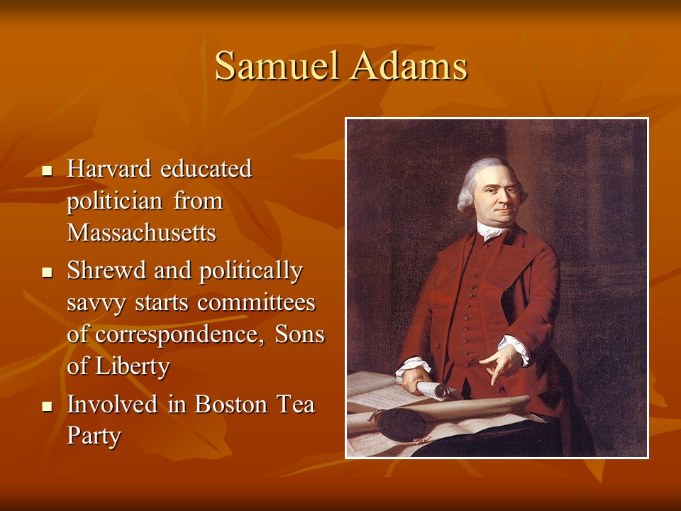 Committees of Correspondence, 1772 Groups appointed in the 13 colonies to provide leadership and to show that the colonies, they were experiencing the same thing under the British Groups appointed in the 13 colonies to provide leadership and to show that the colonies, they were experiencing the same thing under the British Samuel Adams organized the first in 1772 Samuel Adams organized the first in 1772