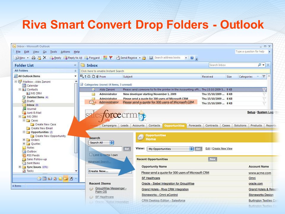 Riva Smart Convert Drop Folders - Outlook