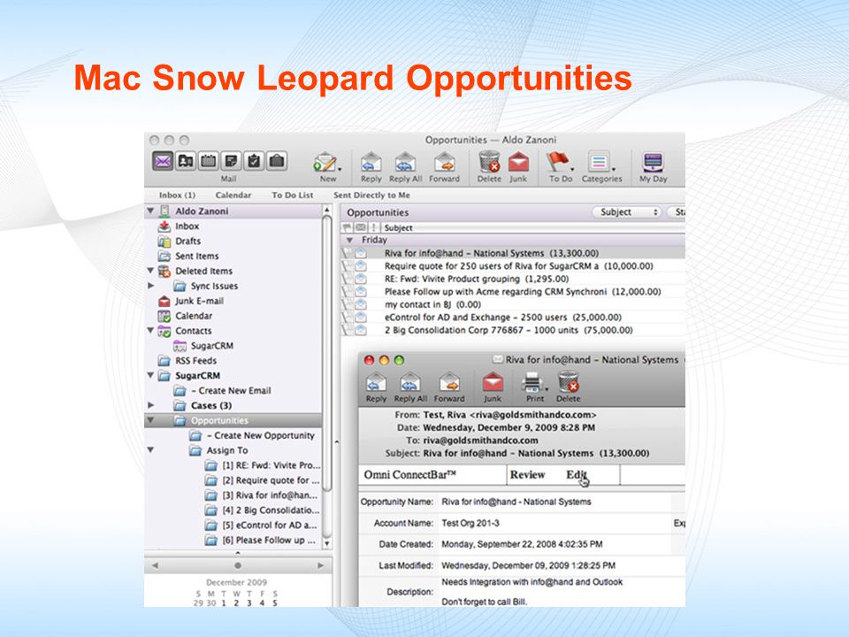 Mac Snow Leopard Opportunities