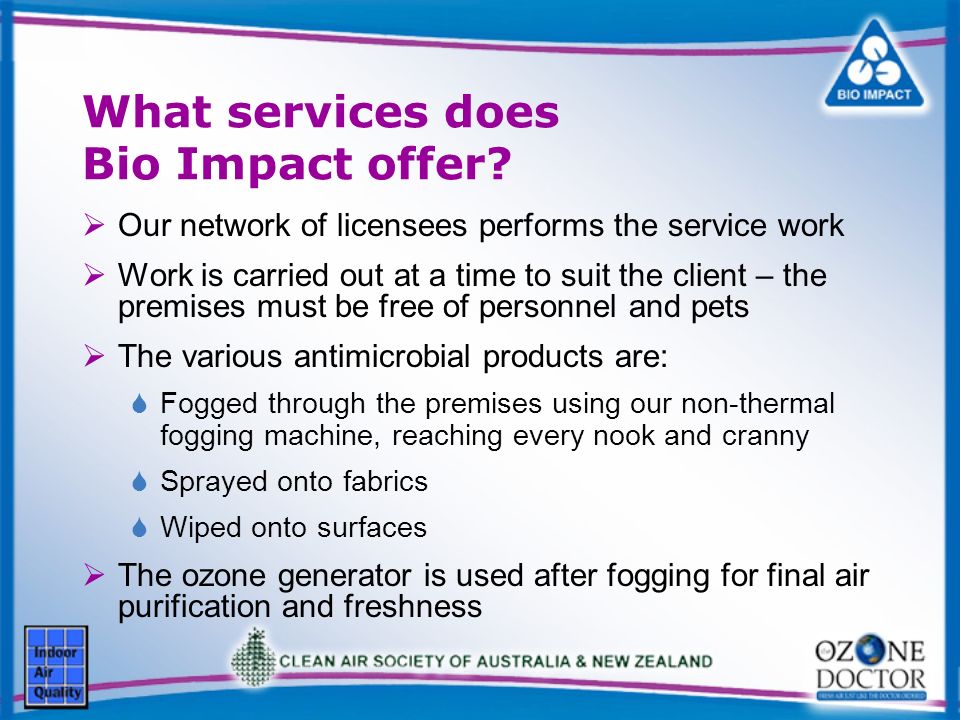 What services does Bio Impact offer.