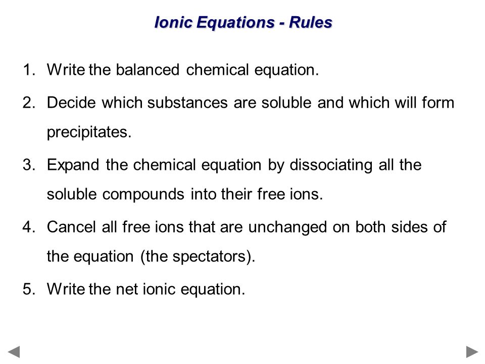 Rules Of Balancing Equations Talkchannels Course Pre Ap Chemistry L Mosier Rules For Balancing Redox Equations