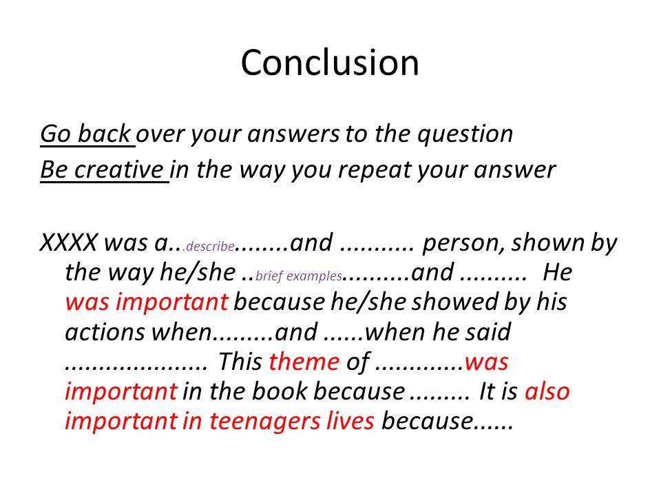 Conclude A Personal Essay