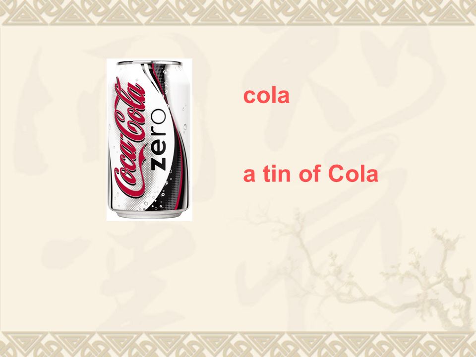 cola a tin of Cola