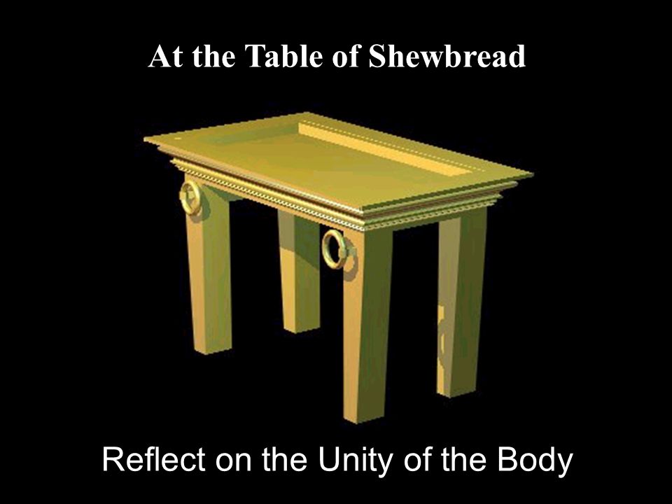 At the Table of Shewbread Reflect on the Unity of the Body