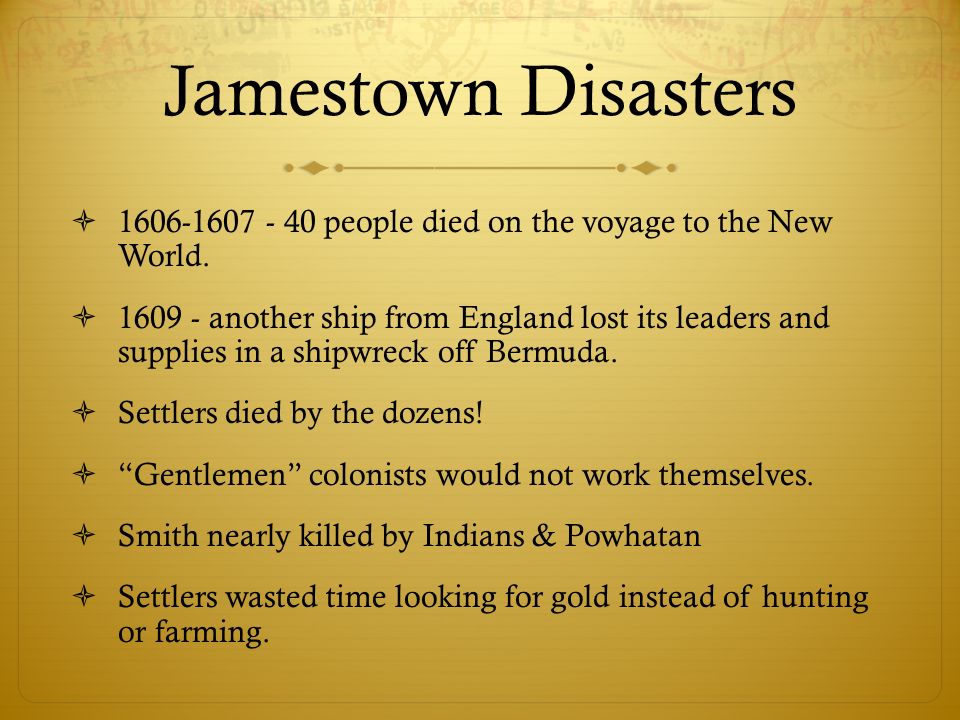 Jamestown Essay