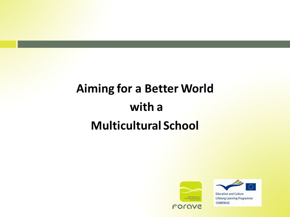 Aiming for a Better World with a Multicultural School