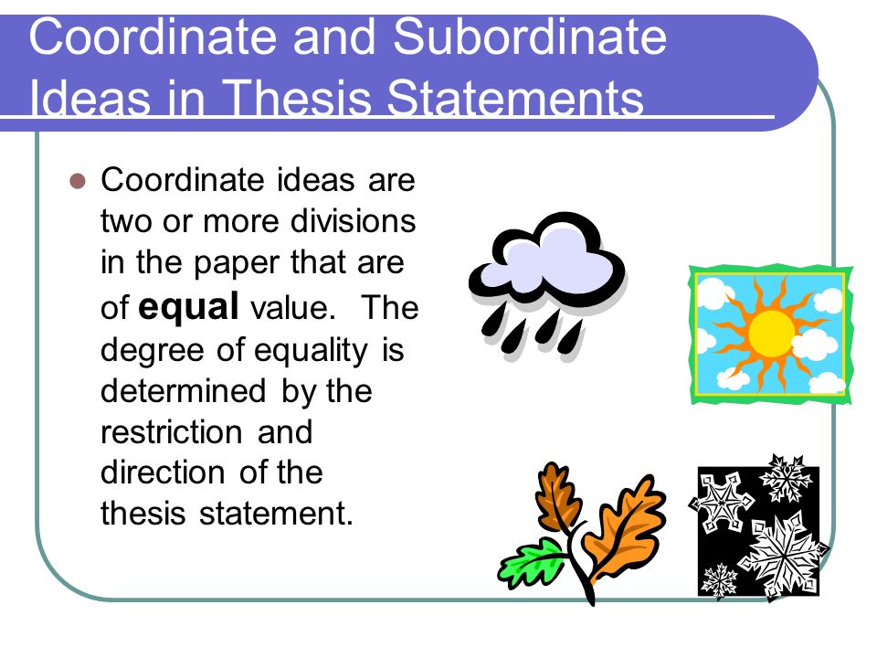 Thesis Statement Location