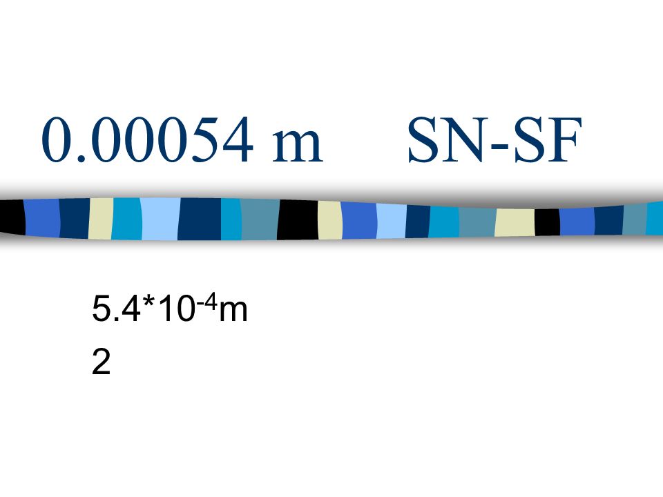 mSN-SF 5.4*10 -4 m 2