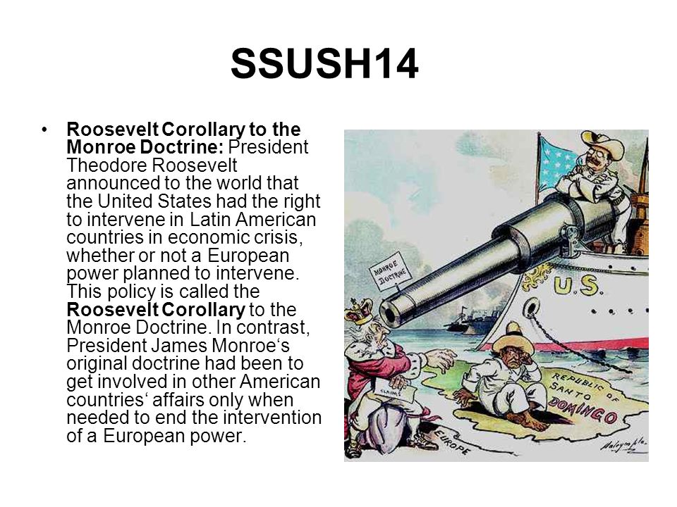 roosevelt corollary roosevelt corollary