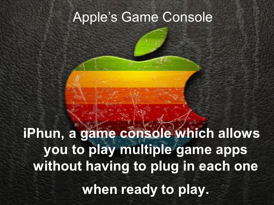 iPhun, a game console which allows you to play multiple game apps without having to plug in each one when ready to play.