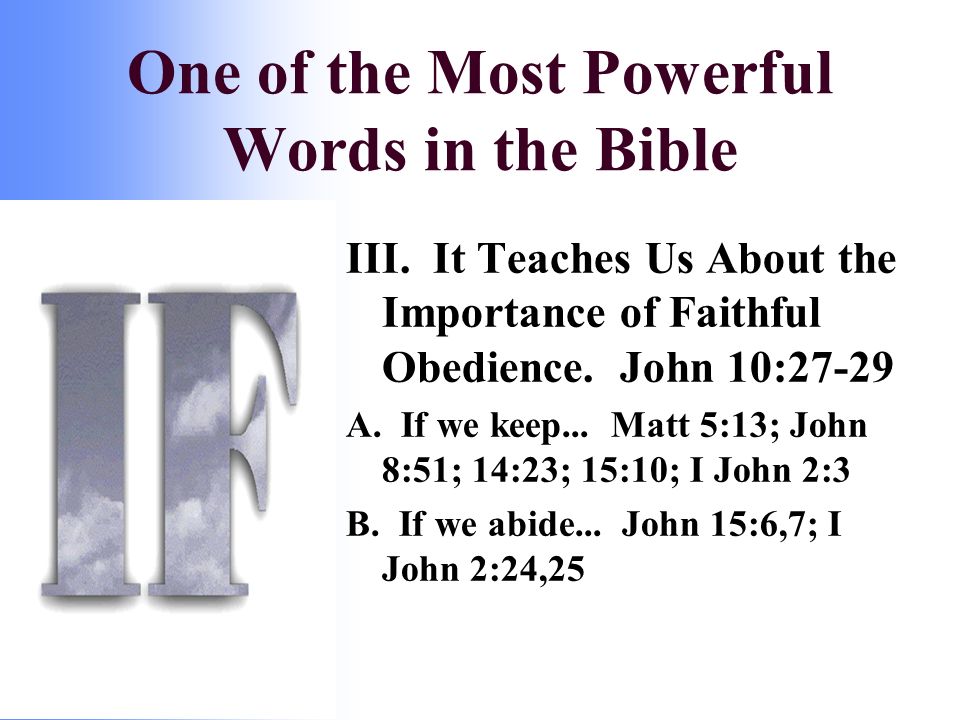 III. It Teaches Us About the Importance of Faithful Obedience.