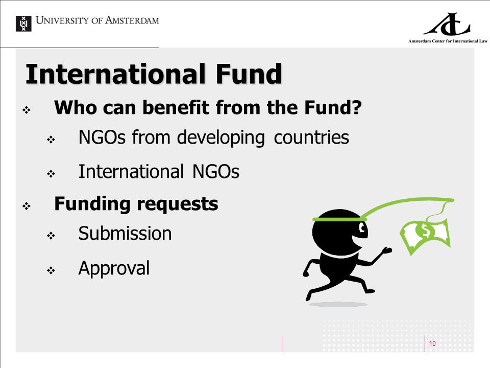 10 International Fund Who can benefit from the Fund.