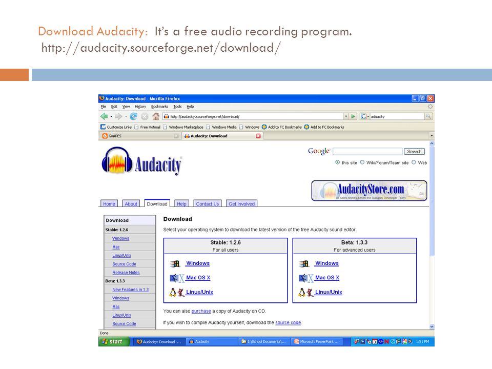 Download Audacity: Its a free audio recording program.