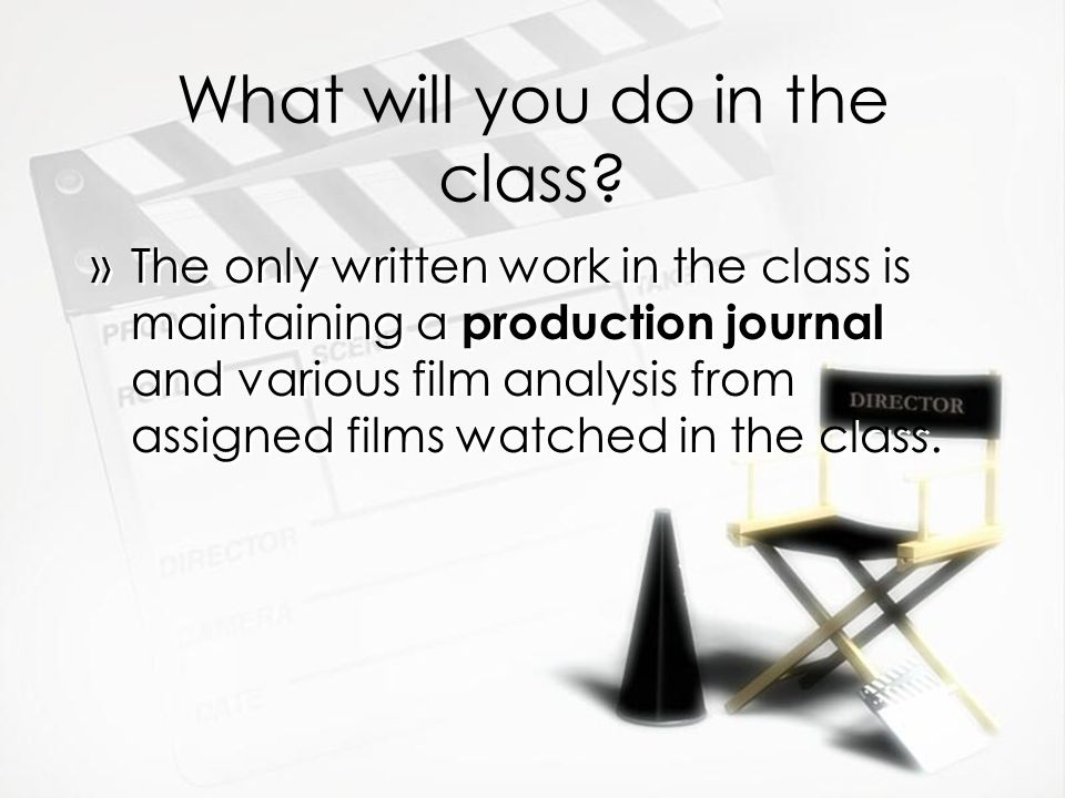 What will you do in the class.