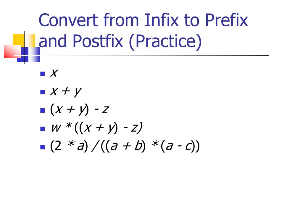 C Program To Convert Infix To Prefix