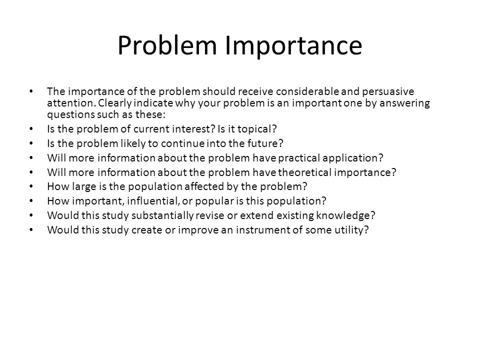 Importance of term paper