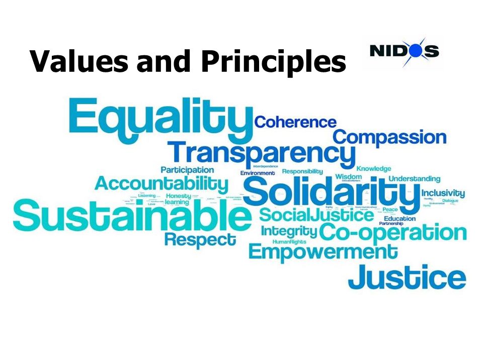 Values and Principles